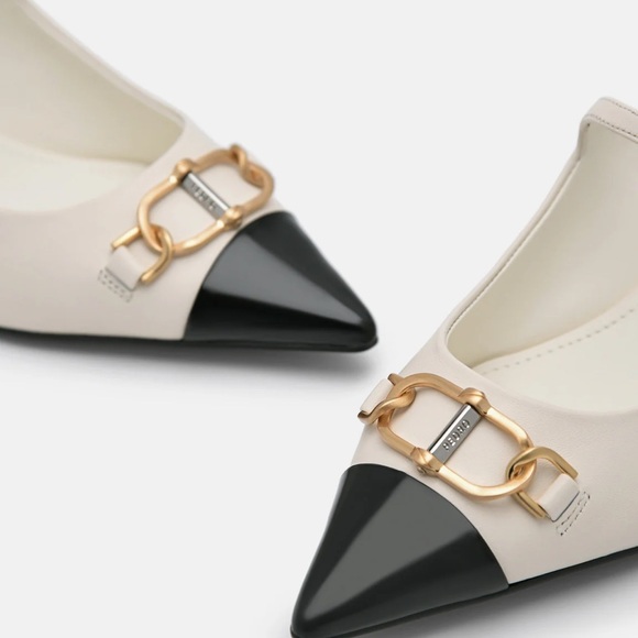 PEDRO - Jean Leather Heel Mules - Chalk Size 38 - Picture 2 of 7